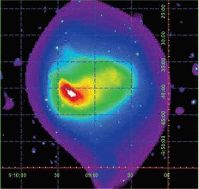 Cette vue sans prcdent d'une fusion, confirmerait la thorie d'un univers bti en structures hirarchises