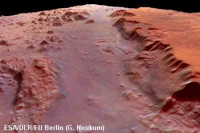Vue de Eos Chasma, une partie de Valles Marineris.