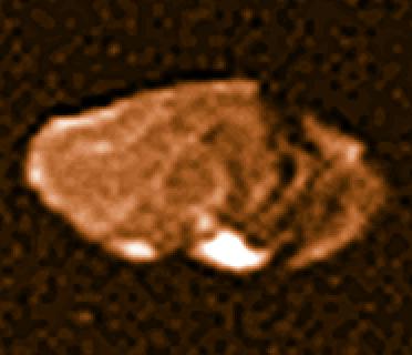 Amalthe se trouve  181 300 km de Jupiter et mesure 270x165x150 km de diamtre.